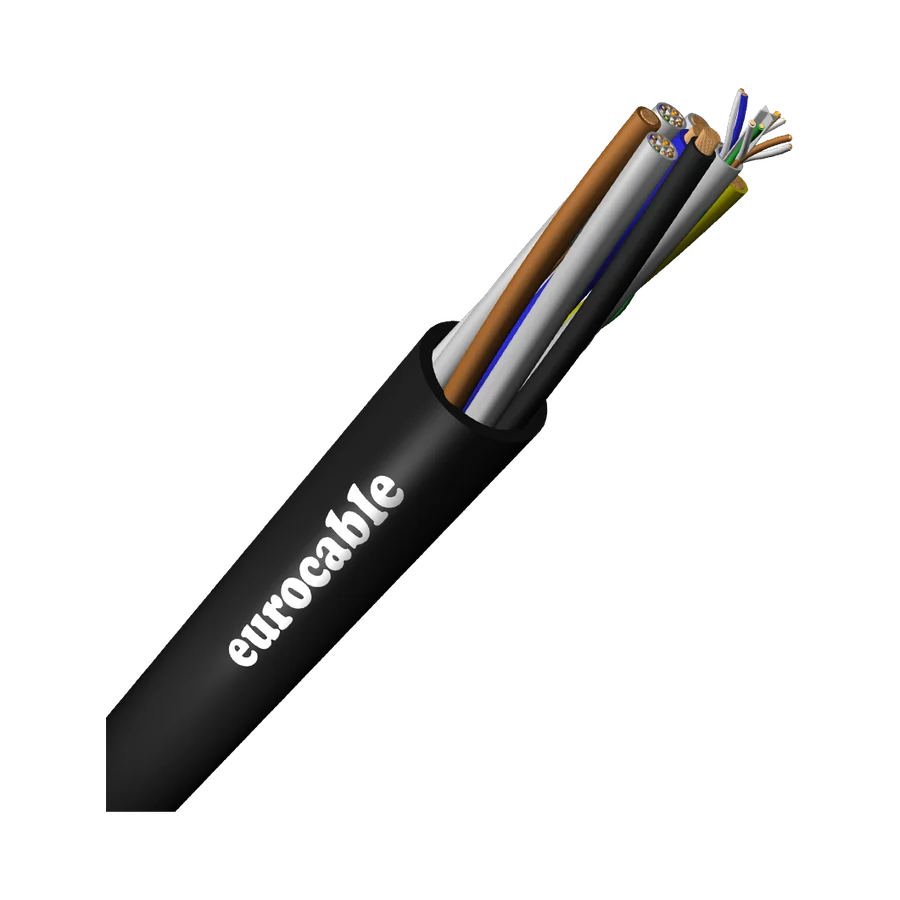 4-Core CAT6 Ethernet Power Hybrid Cable