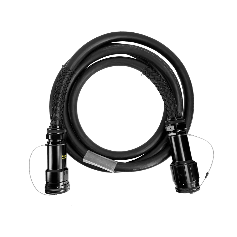 4-Core CAT6A + 32A 3-Phase Power Hybrid Extension Cable