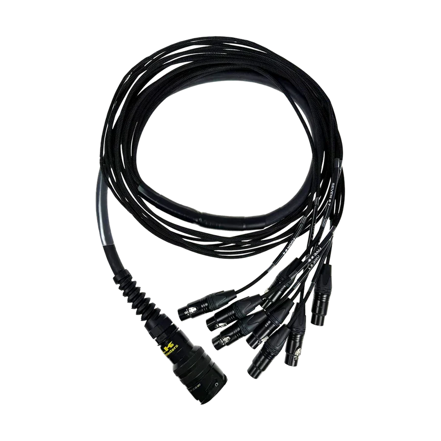 8-Channel Fan-In Audio Extension Cable | LK 25-Pole Male Connector to 8 Female XLRs