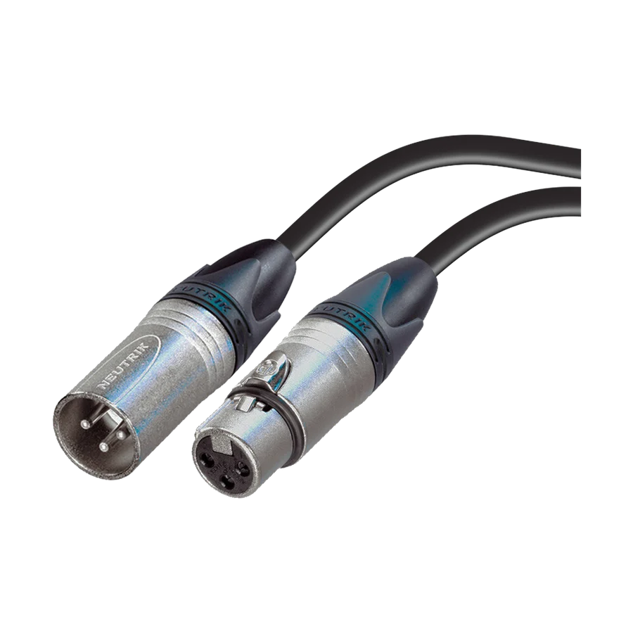 AES/EBU Digital Audio + 3 x 2.5 mm² Power Hybrid Cables with Neutrik 2 x 3-Pole XLR and PowerCON Connectors