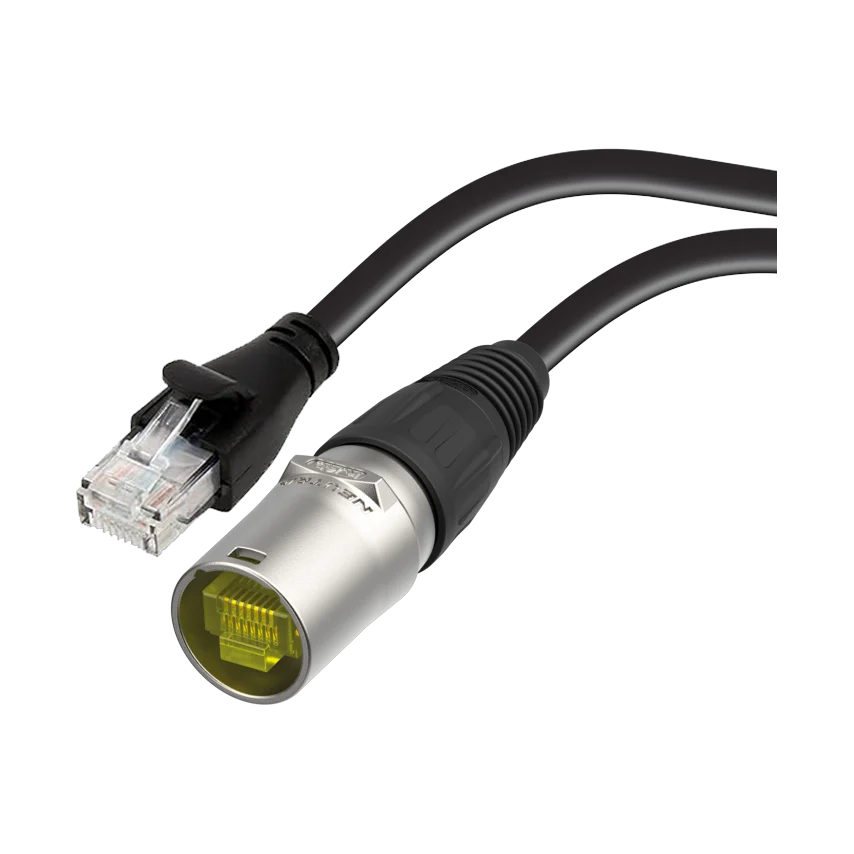 CAT6 UTP Solid Bare Ethernet Cables with Neutrik EtherCON and RJ45 Connectors