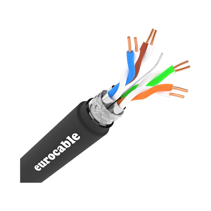 CAT6A SFTP Solid Bare Copper Ethernet Cable